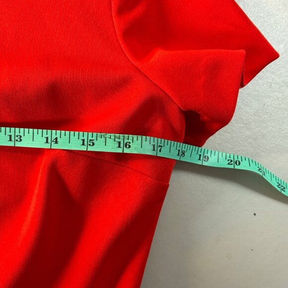 1960's Vintage Red & White Mod Dress - Picture 9 of 11